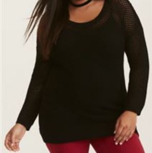 Torrid Open Stitched Cutout Tunic Size 3 NWT